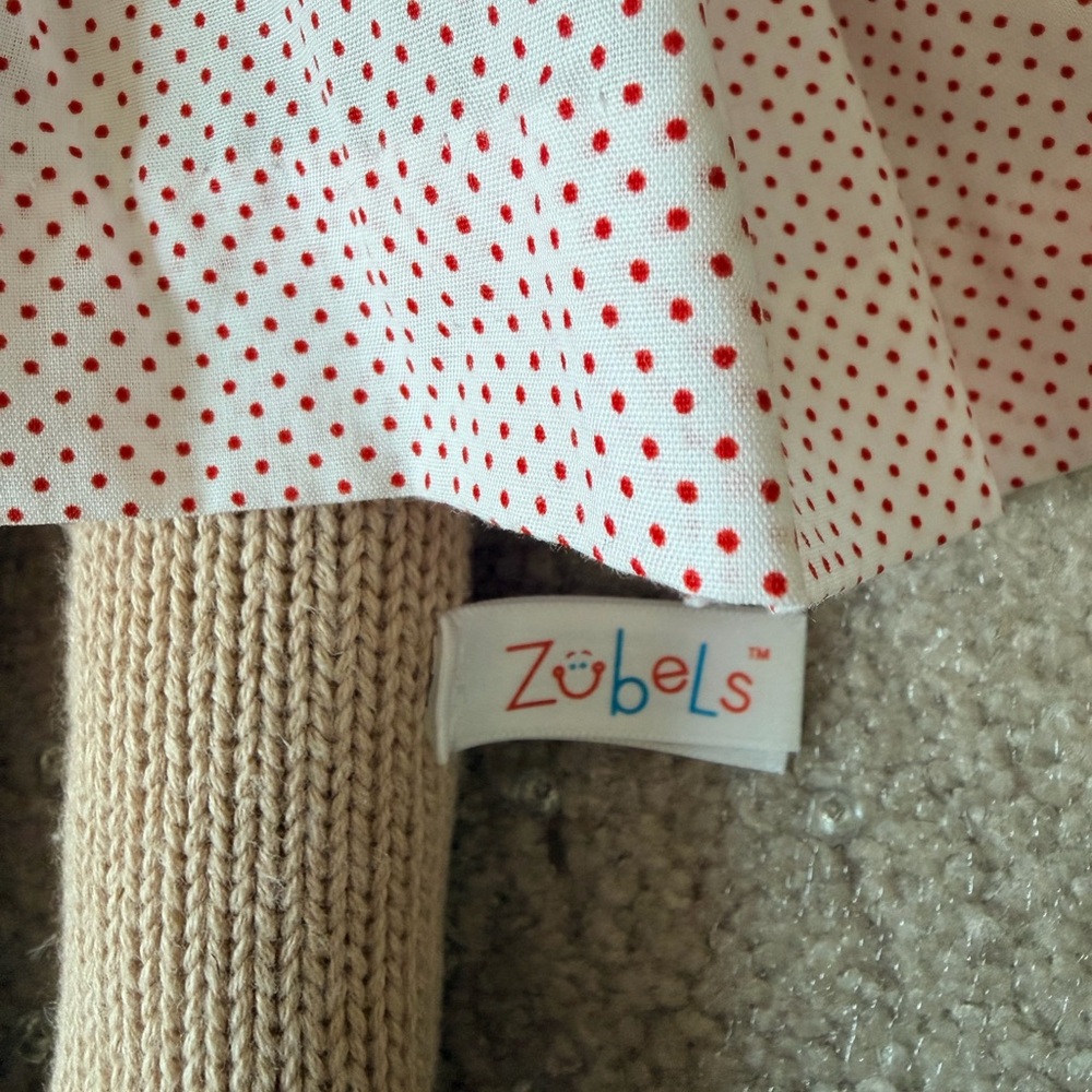 Zubels & Petite Ami Knit Reindeer with Red Polka Dot Dress - Picture 3 of 5
